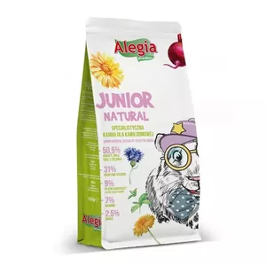 Dry pellet food Alegia Junior 650 g — Complete grain-free, sugar-free pellets for young guinea pigs