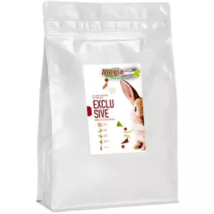 Pellet rabbit food Alegia Exclusive 1.6 kg — complete daily feed for adult rabbits, vegetables flavour, protein 15.76%, fibre 16.3%