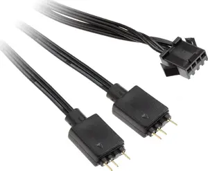 Cable adapter Kolink 4‑Pin fan to 3‑Pin 5V ARGB, 0.4 m