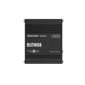 Teltonika RUTM08 ar vadiem pievienojams rūteris Tīkls Gigabit Ethernet Melns