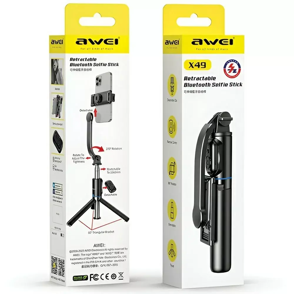 Selfie nūja Awei X49 Bluetooth pults Photo 4