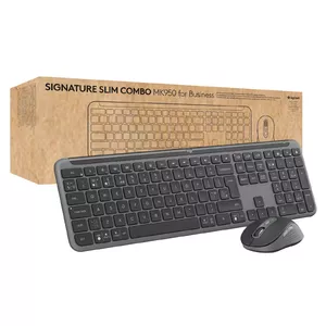 Logitech MK950 Signature Slim Combo for Business Full-size Wireless Keyboard and Mouse