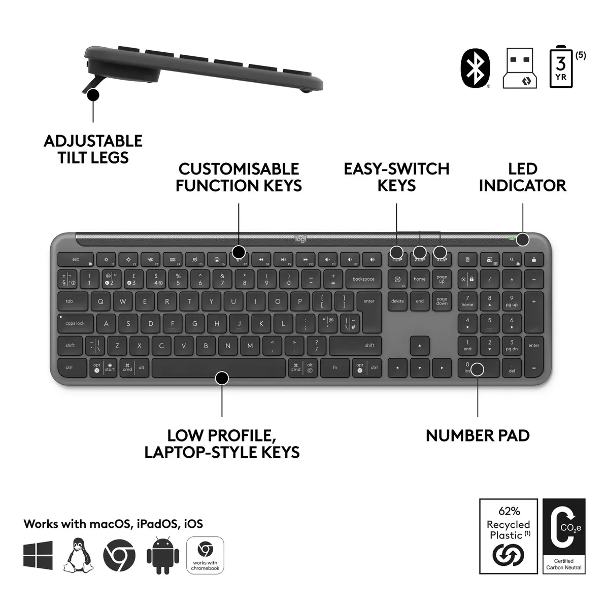 Logitech MK950 Signature Slim Combo for Business Photo 6