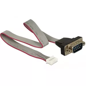 Серийный кабель DeLOCK 89632 Черный Серый Красный 0.3м DB-9