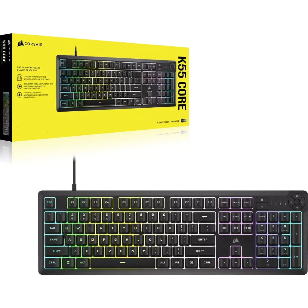 Corsair K55 CORE RGB tastatūra Photo 6
