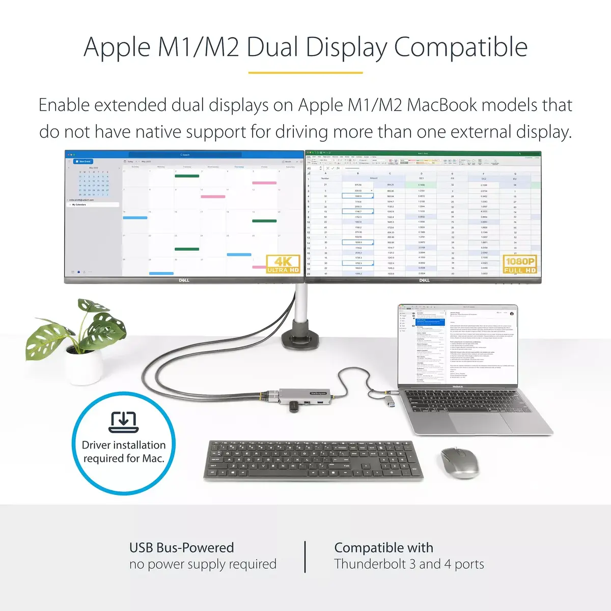 USB-C Multiport adapter StarTech.com 167B-USBC-MULTIPORT Photo 3