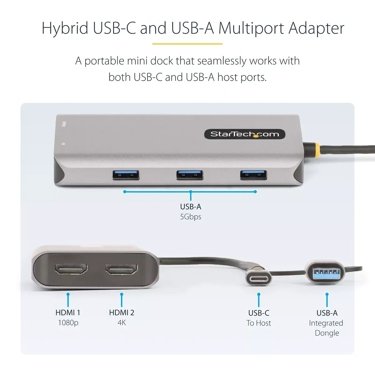 USB-C Multiport adapter StarTech.com 167B-USBC-MULTIPORT Photo 4