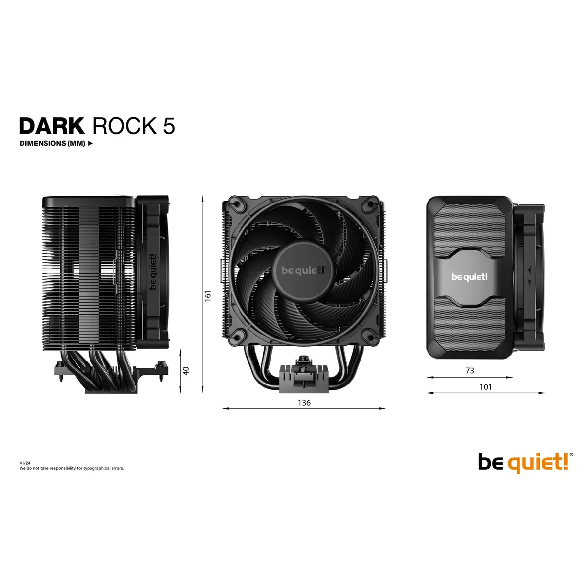 Gaisa dzesētājs be quiet! DARK ROCK 5 Photo 8