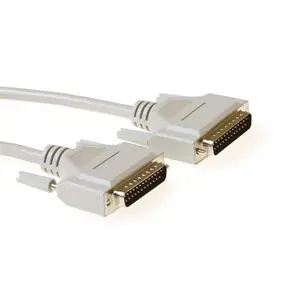 ACT 1.8 metre Serial 1:1 connection cable 25 pin D-sub male to 25 pin D-sub male Beige
