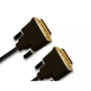 Jou Jye Computer DVI-D, plug 24+1p / plug 24+1p DVI kabelis 2 m Melns