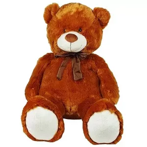 Plush Teddy Bear Madej 70 cm — Brown mascot with bow