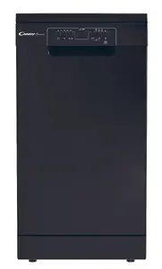 Candy Brava CDPH 2L1047B Freestanding Slimline Dishwasher 45 cm 10 Place Settings 5 Programs Black Energy Class E
