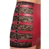 Lingerie set cottelli collection S — Red wet-look top & skirt Photo 5
