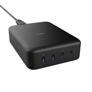 Сетевое зарядное устройство Trust Maxo Black 20V 4 USB Type-C Быстрая зарядка