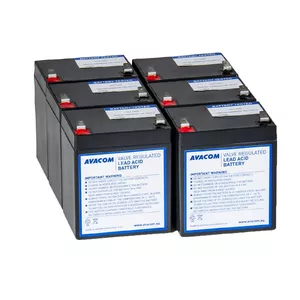Battery kit AVACOM RBC141 – 6 replacement batteries for UPS battery renewal