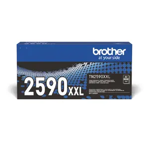 Original Brother TN-2590XXL Black Toner Cartridge with 5000 Pages Yield for Laser Printers