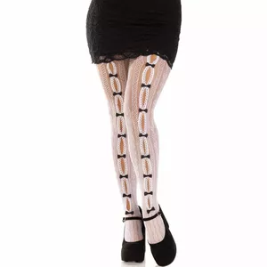 Pantyhose Leg Avenue 9733_00222 White One Size