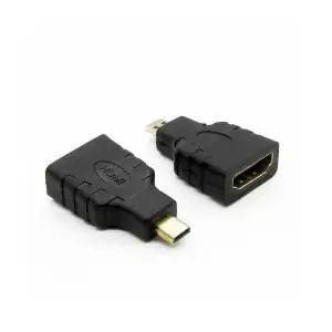 Micro HDMI to HDMI cable RoGer MO-MICHD-HDMI-BK — Micro HDMI (male) to HDMI (male), black