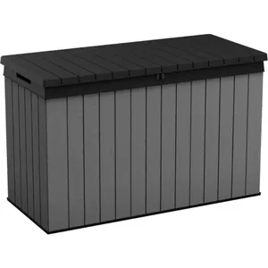 Storage box Keter Darwin 670L grey — outdoor deck box, 670 L capacity, weather-resistant