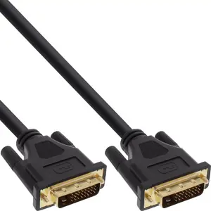 DVI-D Cable Premium 24+1 male / male Dual Link gold plated 1m InLine 17771P