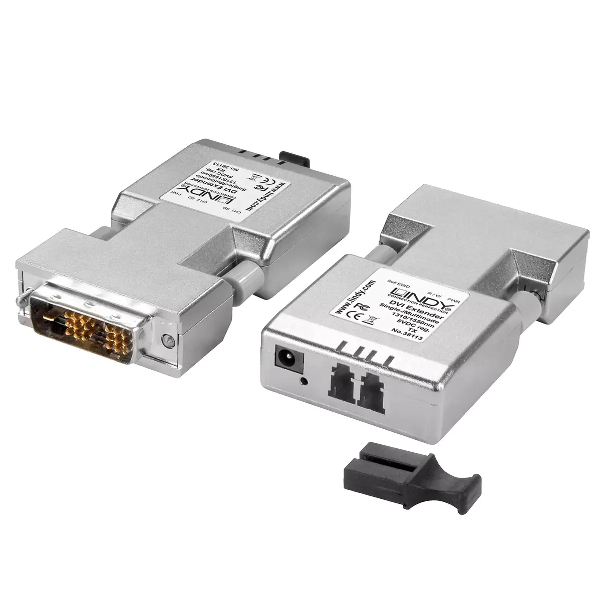 Fibre Optic DVI-D Single Link Extender Lindy 1500m Photo 2