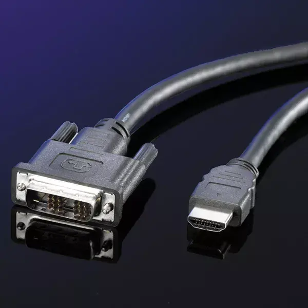 DVI Kabelis ROLINE DVI (18+1) M - HDMI M Photo 2