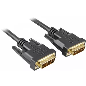 Sharkoon DVI-D/DVI-D (18+1) 2m DVI cable Black