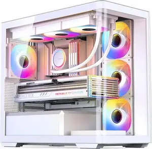 Computer Case Jonsbo D300 Midi-Tower Tempered Glass White