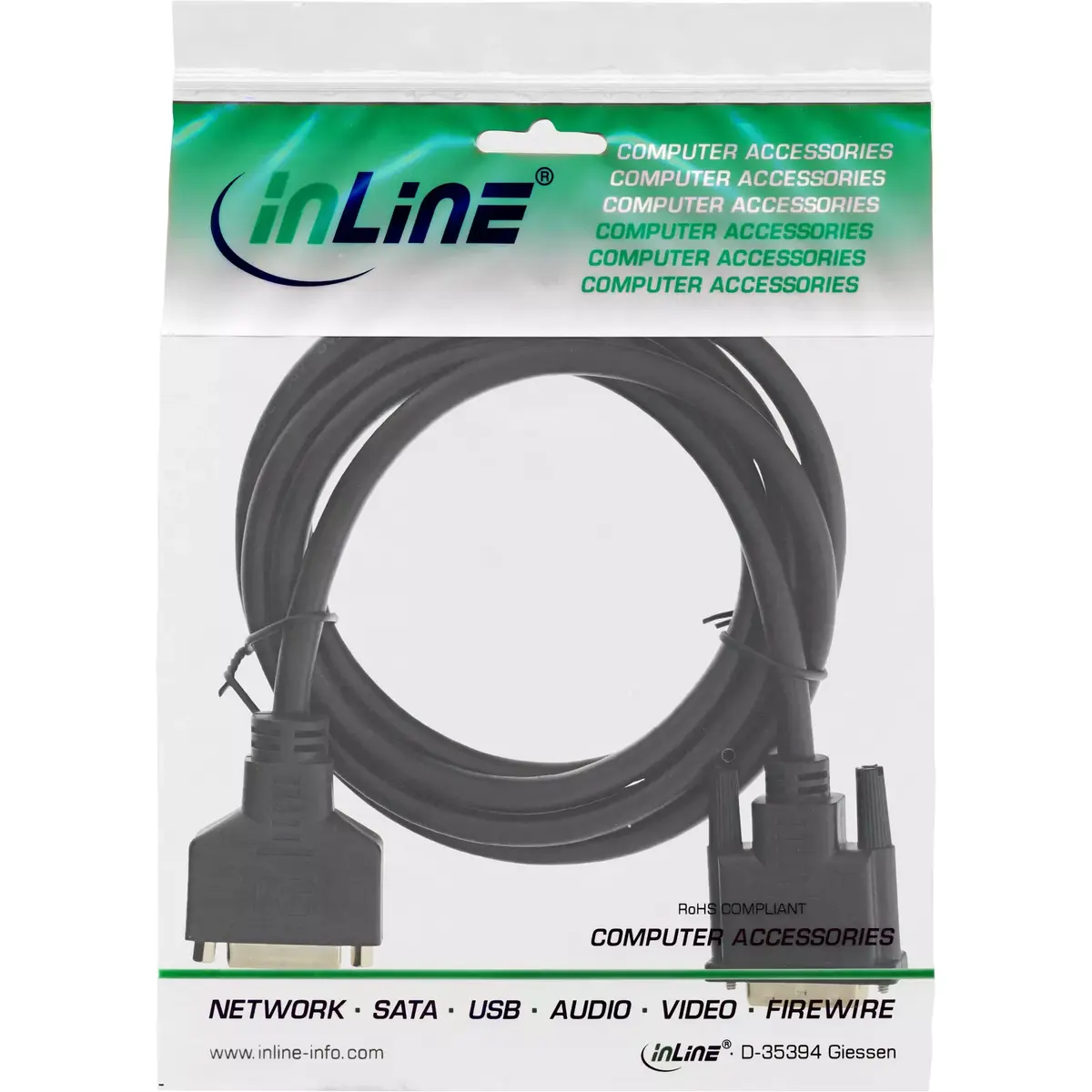 DVI-D kabelis Premium 24+1 InLine 17763P Photo 2