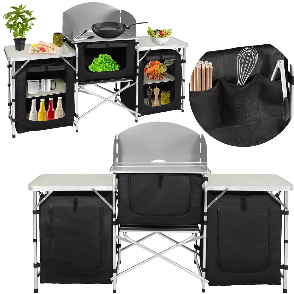 Складной туристический стол Springos CS0109 175x45x110 см Photo 2
