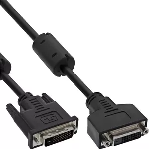 DVI-D kabelis 24+1 M/F InLine 17763 Dual Link 3m