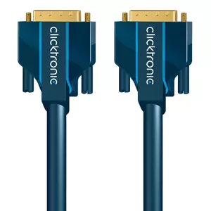 ClickTronic 7.5m DVI-D Connection DVI kabelis 7,5 m Zils