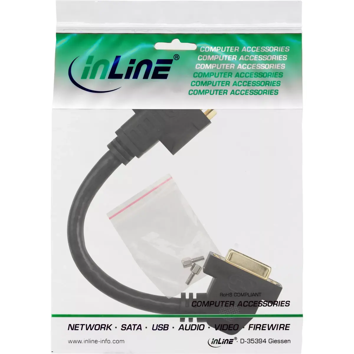 DVI-I adaptera kabelis InLine 17301G Photo 2