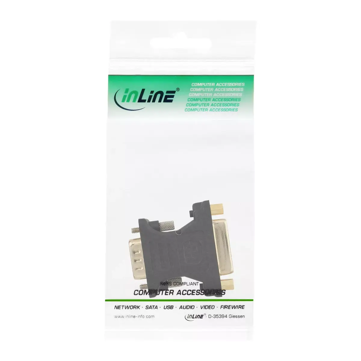 InLine DVI-A Adapter DVI 24+5 female / HD15 male Photo 3
