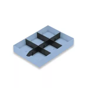 Desk Tray Organizer Styro 268-405.38 Polystyrene Blue 1 Drawer 225x315x49mm
