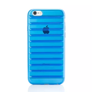 Protective smartphone case Riff Wave Dense Soft 0.3 mm for iPhone 6 / 6S, transparent blue