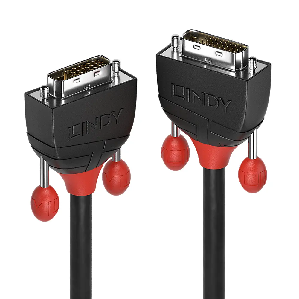 Lindy Black Line 1m DVI-D Dual