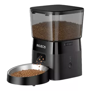 Automatic Pet Feeder Rojeco 2L WiFi Version, Black, 2‑liter capacity