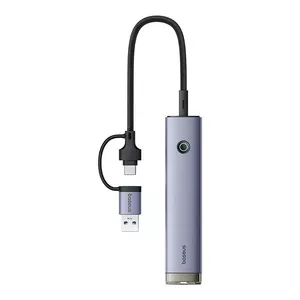 USB Hub Baseus UltraJoy B0005280B811-14 — USB-A & USB-C to 3× USB3.0, USB-C PD, RJ45