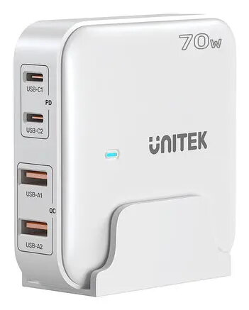 Unitek P1228AWH01-EU 70W GaN universālais sienas