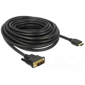 Адаптер видеокабеля DeLOCK 85587 10 м HDMI Type A DVI-D черный