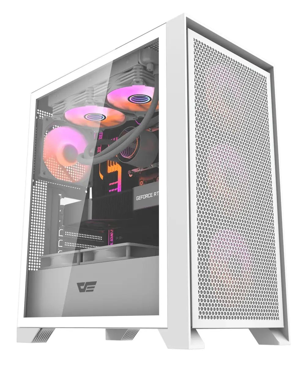 Darkflash DRX70 Mesh Midi Tower PC Case White Photo 2