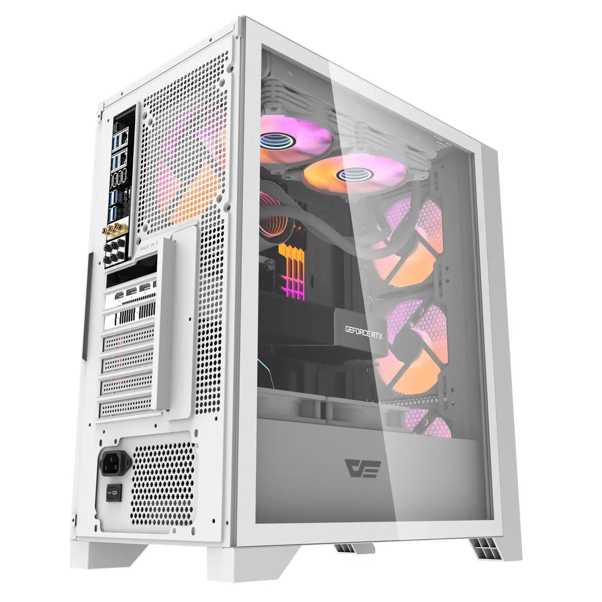 Darkflash DRX70 Mesh Midi Tower PC Case White Photo 18