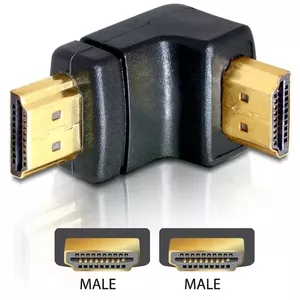 HDMI Adapteris Vīriešu 90° Lejup DeLOCK 65073