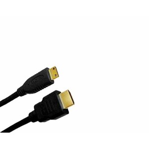 Jou Jye Computer HDMI / mini HDMI, plug 19p / mini plug 19p - 5.0M HDMI kabelis 3 m HDMI Type C (Mini) HDMI Type A (Standard) Melns