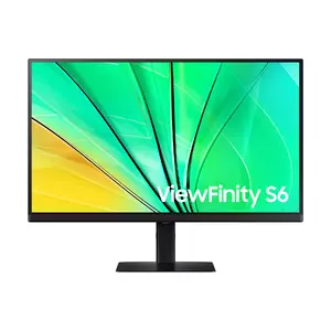 27" LED monitors Samsung S60D LS27D600EAUXEN — 2560×1440 Quad HD, IPS, 5 ms, USB 3.2 hubs, VESA, augstuma regulēšana, melns