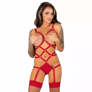Bodie LIVCO CORSETTI FASHION L/XL Sarkans Thiara LC 20213 Set