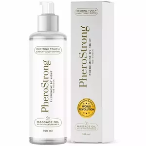 Massage oil Pherostrong By Night for women, 100 ml — skin-compatible blend for relaxation and sensual massage