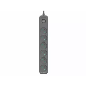 Сетевой фильтр TRACER TRALIS47025, кабель 1.8 м, 6 розеток