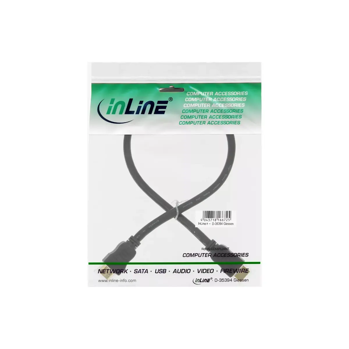 Augstas ātruma HDMI kabelis InLine 17002P Photo 2
